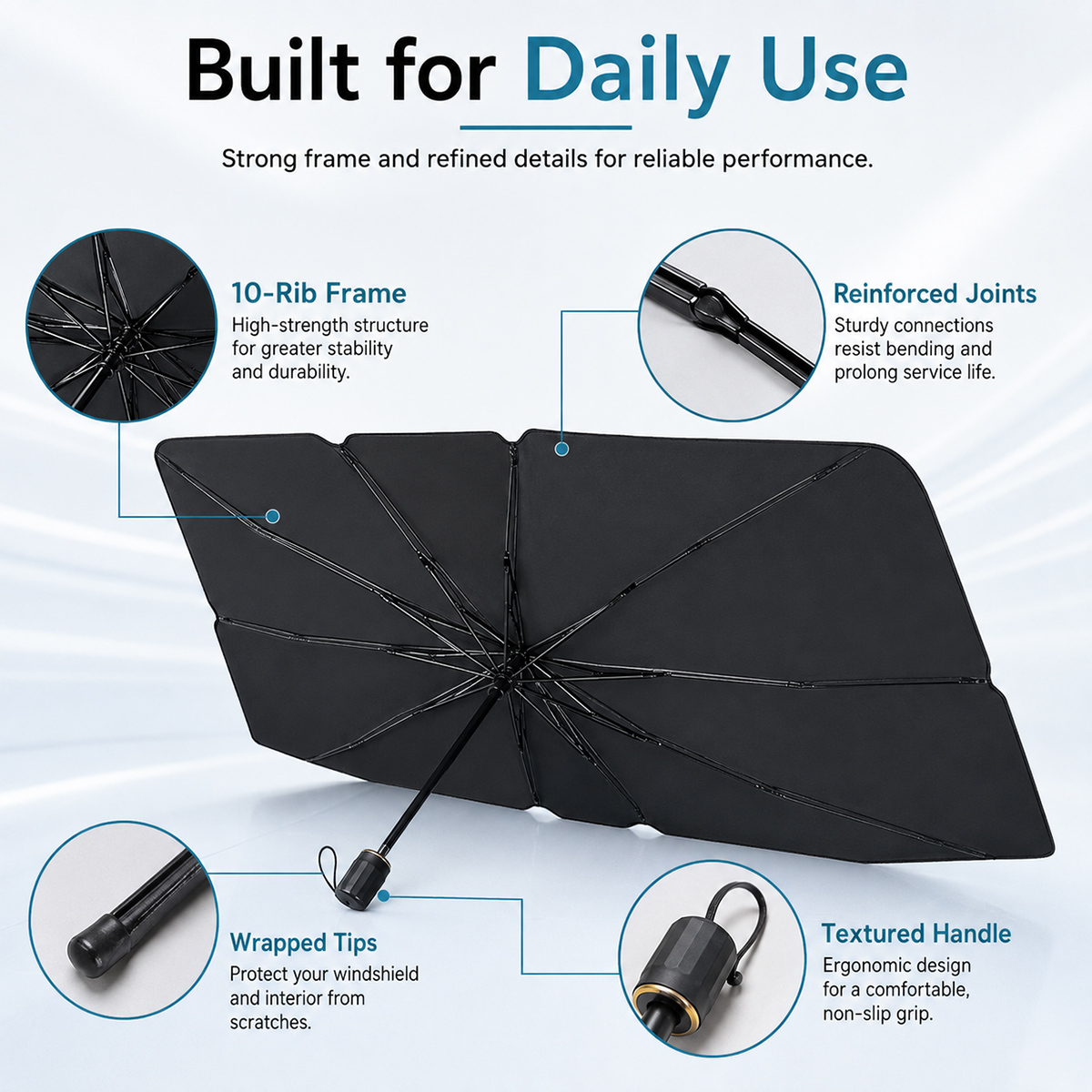 Lanke Foldable Car Windshield  - огляд і ціна Car Sunshade Windshield Umbrella Foldable