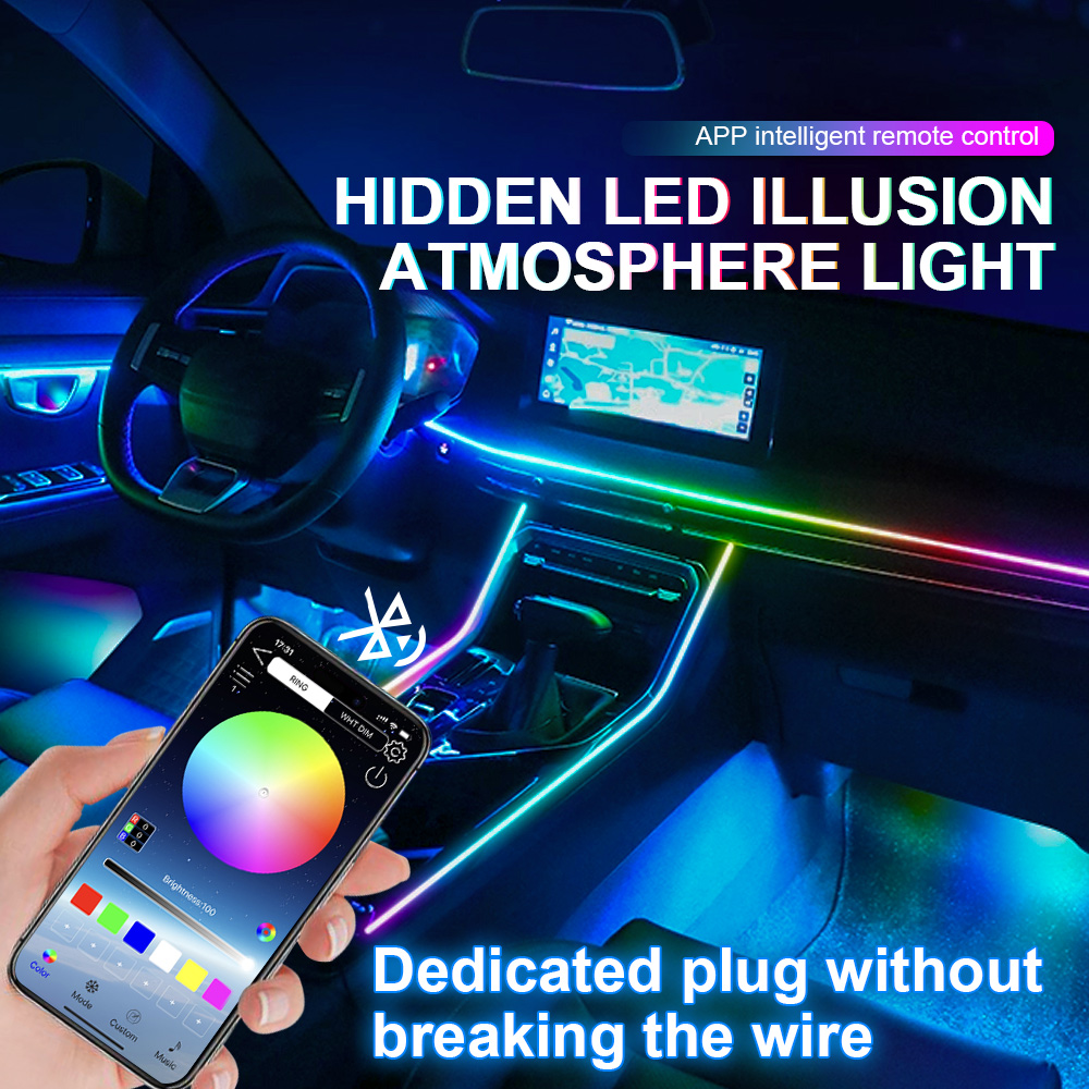 6/10/14/18/22 in 1 Car Ambient - огляд і ціна Led Ambient Interior Car Lights App Control
