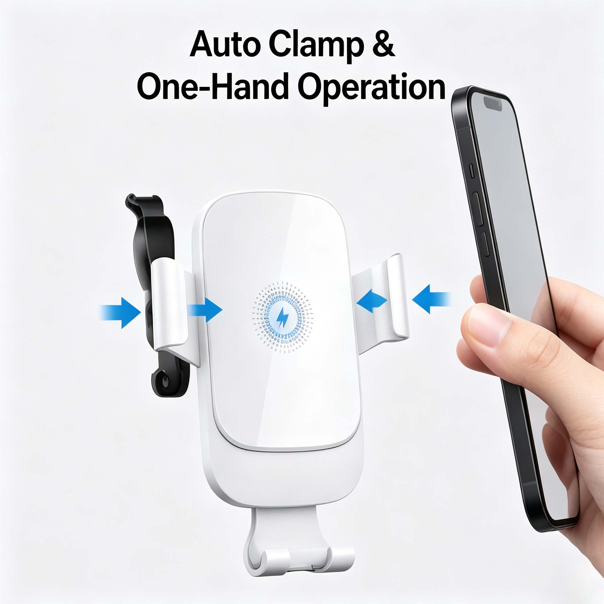 Wireless Car Charger 15W Fast  - огляд і ціна Magnetic Phone Holder For Car Vent