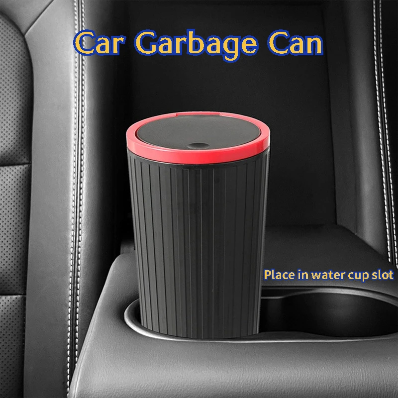 Car Trash Can Press Switch Typ - огляд і ціна Waterproof Car Trash Can With Lid