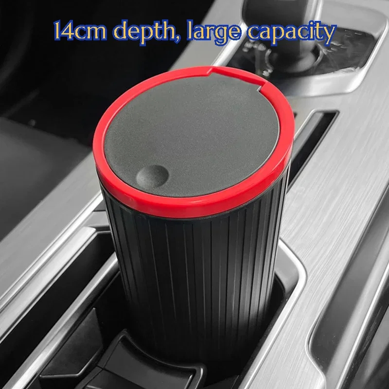 Car Trash Can Press Switch Typ - огляд і ціна Waterproof Car Trash Can With Lid