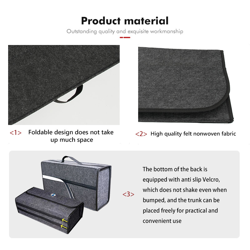 For Denza Foldable Felt Car Tr - огляд і ціна Car Trunk Organizer Foldable Storage Box