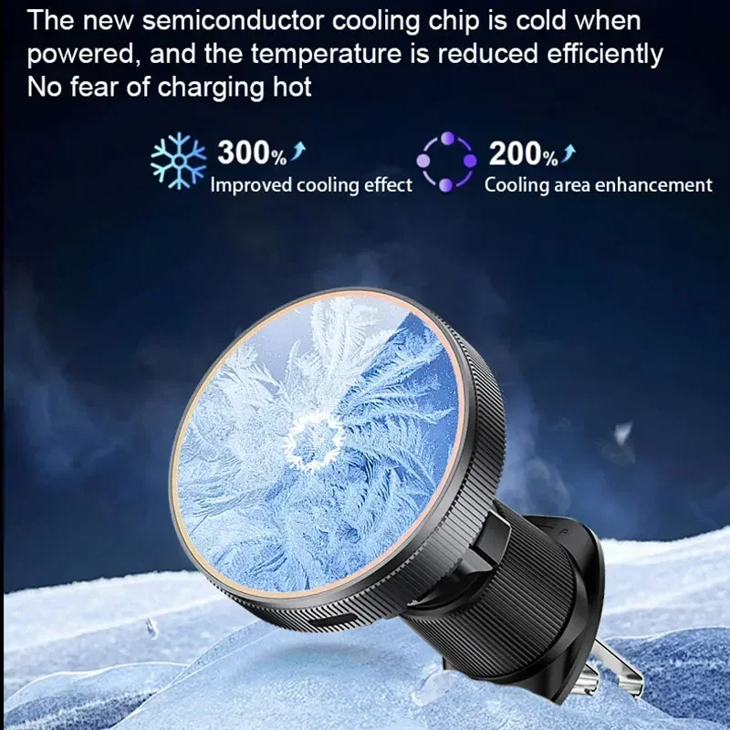 15W TEC Magnetic Wireless Car  - огляд і ціна Magnetic Phone Holder For Car Vent